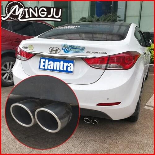 Stainless Steel Automobiles Car Exhaust Muffler fit for Hyundai Elantra ix25 ix35 sonata mistra verna elantra accessories