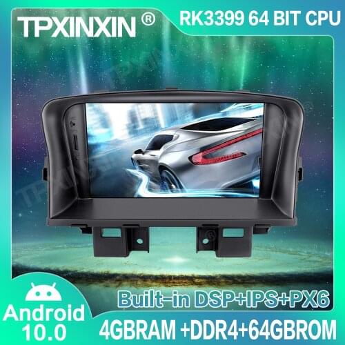 4+64G Android 10.0 For Chevrolet CRUZE 2008-2012 Car GPS Navigation Radio Player Car Multimedia Player Head Unit Tape Recorder