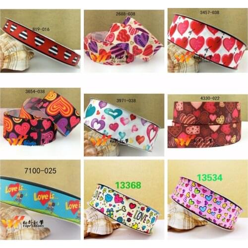 Free shipping 50 yard cartoon printed grosgrain ribbon ruban 13534