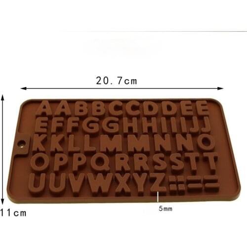 26 English Letters Silicone Mold Cake Decoration Chocolate Mold Biscuit Mold Ice Tray Mold Kitchen Tools Baking Tools