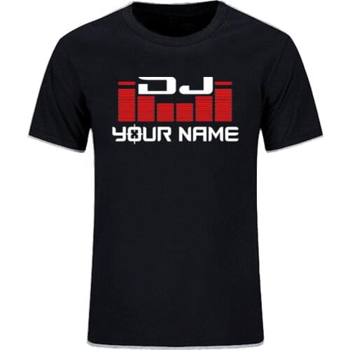Custom Personalized Surname Diy T-shirt Men Women DJ Your Name T Shirts Hip Hop Tshirt Cotton Summer For Man Top Tees EU Size