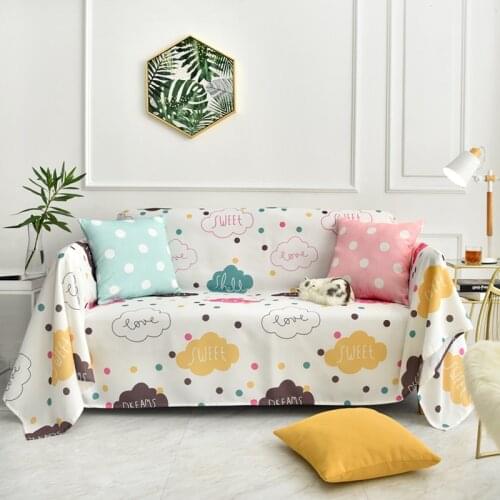 GY4075 Gyrohome Geometric Clouds Children Blanket Sofa Decorative Slipcover Stitching Rug Tapestry Carpet Home&Living