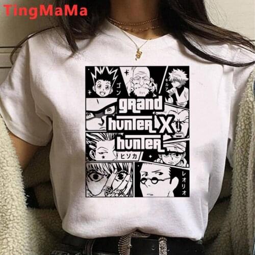 Kawaii Japanese Anime Hunter X Hunter Hisoka T Shirt Women Summer Tops Cartoon Killua Graphic Tees Grunge Unisex Tshirt Female