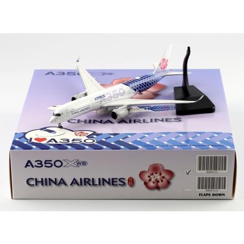 1:400 Alloy Collectible Plane JC Wings XX4032 China Airlines "Carbon Fibre Livery" Airbus A350-900 Diecast Airbus Model B-18918