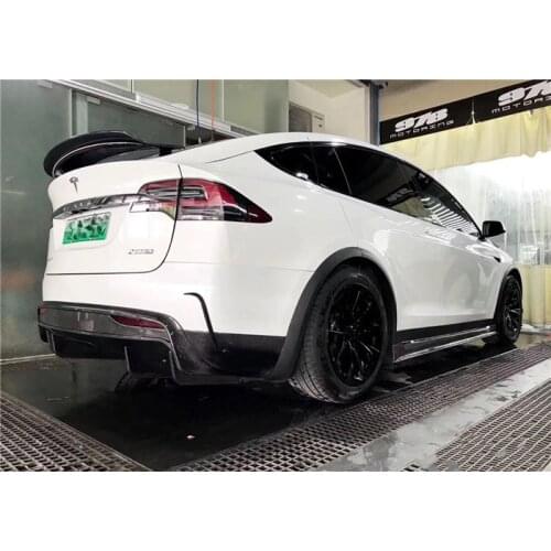 Suit For Model Modified Revozport Carbon Fiber Package Tesla x Front Lip Side Skirt Rear Spoiler