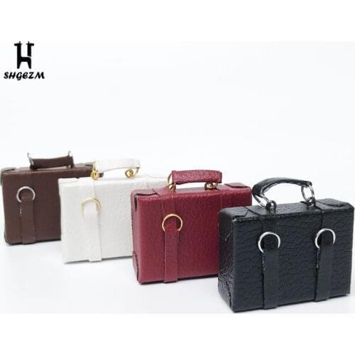 Fashion Mini Suitcase For Toys Trunk Dollhouse Decor Jewellery Box Doll Handbag Mini Toy Suitcase Doll House Decoration