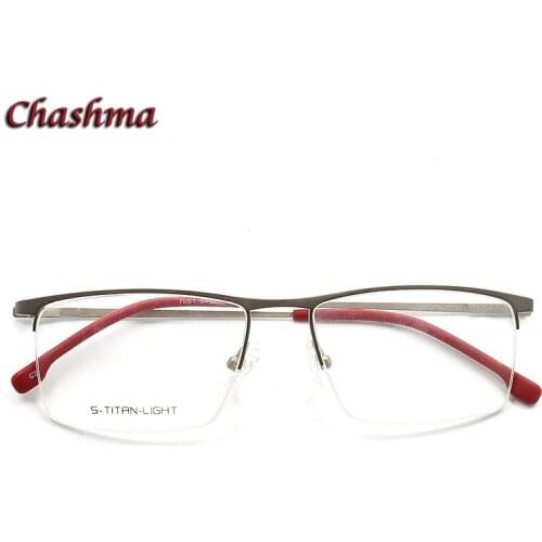 Men Half Rim Prescription Glasses Frame Light Eyeglass Designer Eyewear Optical Semi Rimmed Spectacles Occhiali Da Vista Uomo