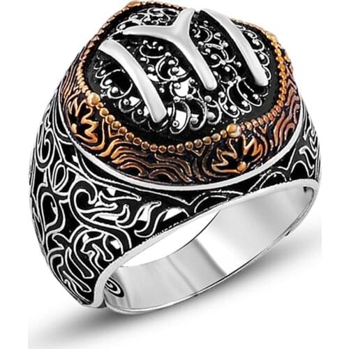 925 sterling Silver Kayi Length Male Ring