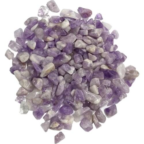 Natural Dream Amethyst gravel polished rock crystal tumbled stone