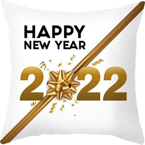 Gold Leaves Print Pillow Cover Home Cotton Pillowcase Sofa Cushion Case Bed Pillow Cover Home Decor Pillow Case 45*45cm