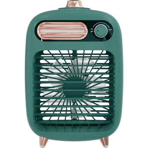 Air Cooler, USB Rechargeable Household Mini Humidification, Refrigeration, Light-Sound Air-Conditioning Fan