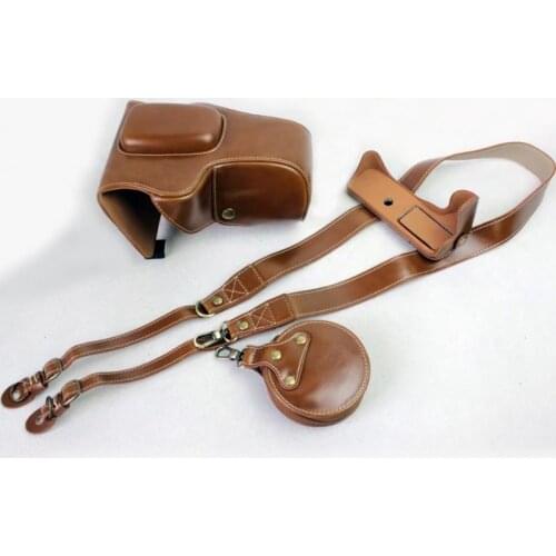 Portable Pu Leather case Camera Bag For Canon EOS 250D Rebel 3 KISS X10 DSLR Cover With Strap Removable Battery Design