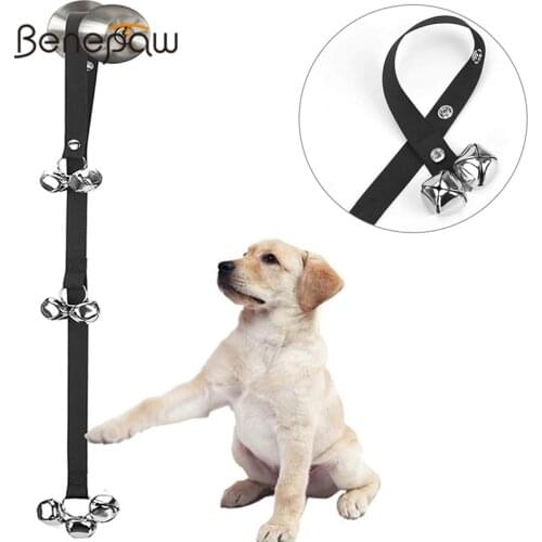 Benepaw Easy Potty Training Dog Doorbell Quality Nice Sounding Adjustable 7 Puppy Pet Bells Small Medium Large Dogs Equipment