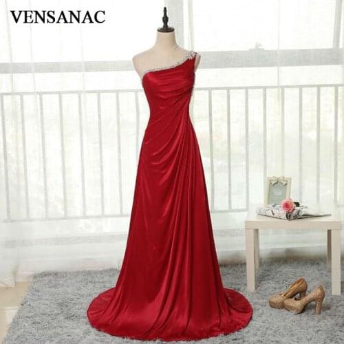 VENSANAC Womens One Shoulder Evening Dresses