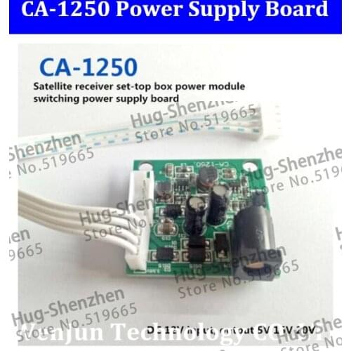 High quality CA-1250 Satellite receiver set-top box power module switching power supply board CA-1250 with shipping 1pcs/lot