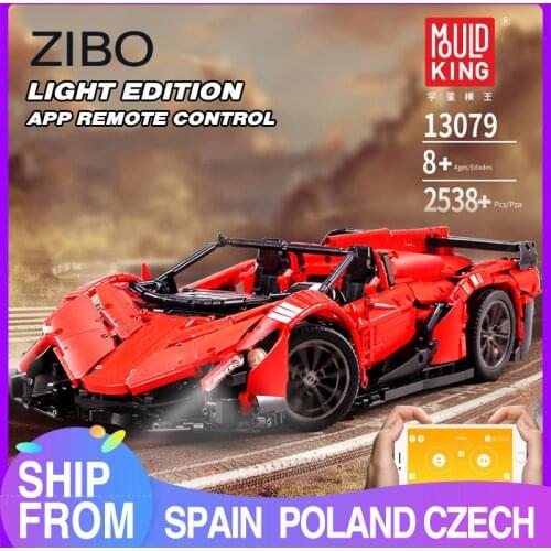 MOULD KING MOC High-Tech The APP Roadster Car Model Building Blocks Assemble Bricks Kids Educational DIY Toys Christmas Gifts