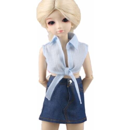 [wamami] 80# Blue Girl Blouse Shirt 1/4 MSD AOD DZ BJD Gril Doll Dollfie