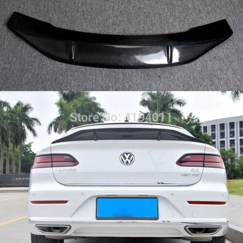 High Quality Carbon Fiber Rear Spoiler Wing Trunk Boot Lid Cover Decoration For Volkswagen New Passat CC Spoiler 2018-2019