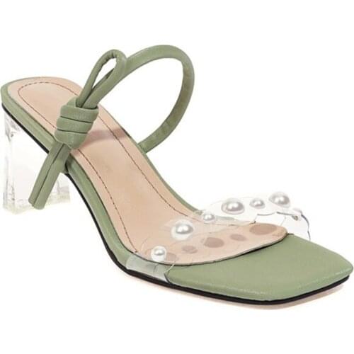 Sandals Women 2021 Sexy Fashion Heels Slippers Genuine Leather Sandal Ladies Outdoor Beach Party Home Slippers Flip Flops Shoes