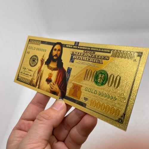 Jesus Gold Banknotes for Collection and Gifts