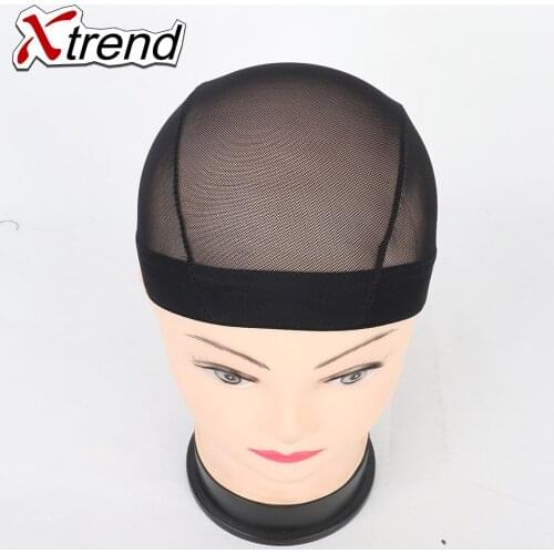 1-20pcs black adjustable wig caps for making wigs stretch lace weaving cap Breathable Wig Cap Elastic Lace Hair Net Snood Mesh