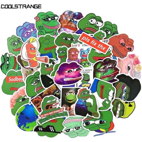 10/30/50Pcs Sad Frog Stickers For Children Motorcycles Skateboards Phones Helmet DIY Hand Diaries Scrapbooks Desk