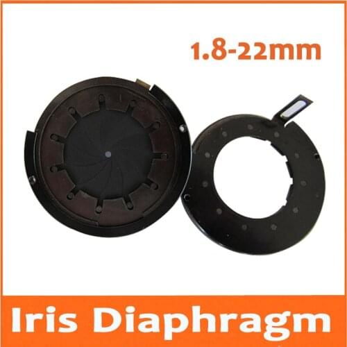 100pcs 1.8-22MM Adjustable Zoom Iris Diaphragm Aperture Condenser Adapter with 11pcs Blades for Digital Camera Microscope