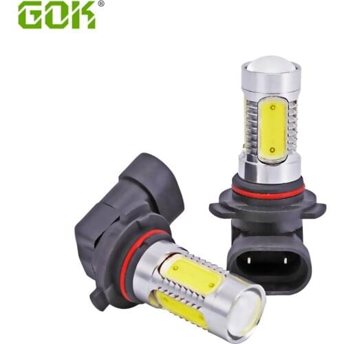 2pcs High quality led 9006 7.5w with lens h11 h8 9005 h7 HB4 COB LED Bulbs Car Fog Lights LED 9006 fog Lamp 12V