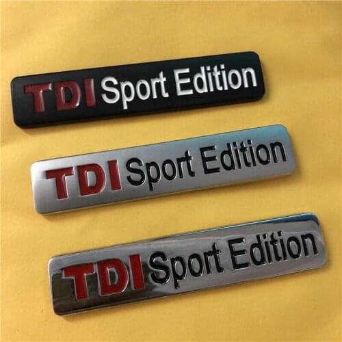20X Metal Chrome Black Red TDI Sport Edition Turbo Car Sticker Emblem Badge Decals for POLO GOLF CC TT JETTA GTI TOUAREG