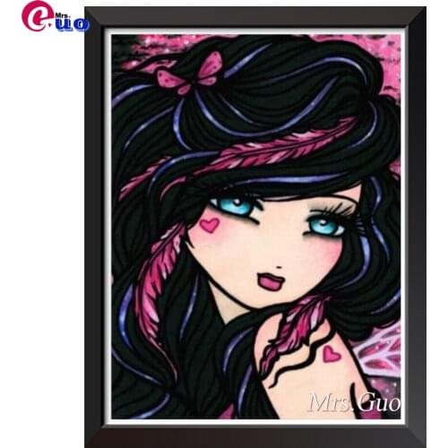 5D Diamond Painting Cartoon Girl Little Mermaid Anime Rhinestones Embroidery Pattern Diamond Cross Stitch Mosaic Stickers