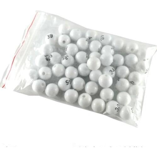75PCS/Lot 15MM Number Lucky Balls For Bingo Game Lottery Machine Draw Game Entertainment Lucky Game balls
