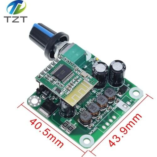 TZT Bluetooth 4.2 TPA3110 15w+15W Digital Stereo Audio Power Amplifier Board Module 12V-24V car for USB Speaker,Portable Speaker