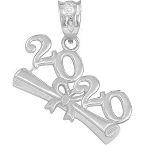 DOUBLE NOSE college school students graduate diploma 2020 charms graduation class of 2020 pendants with bails for memory gifts