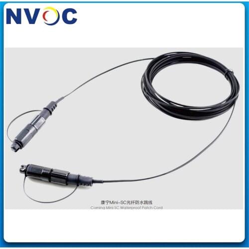 IP67 Waterproof Outdoor Cor ning FTTH FTTA Mini SC/APC Fiber Optic Connector SingleMode Simplex Patch Cord for Huawei Equipment