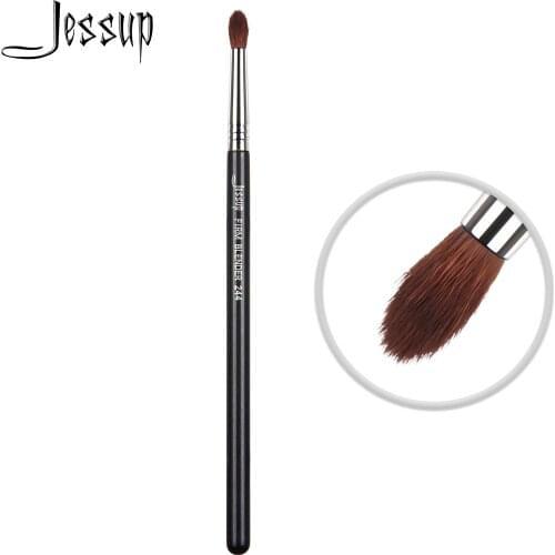Jessup Black / Silver Blending brush Makeup Eyeshadow Soft Synthetic Hair Crease Precise Shading 244