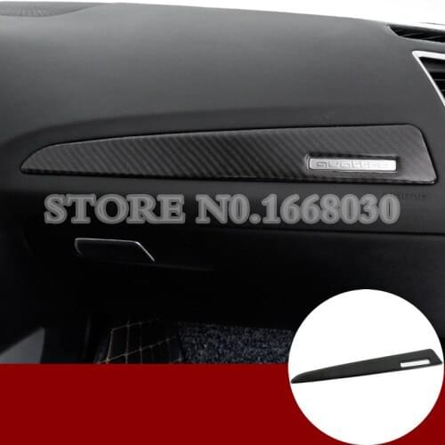 Carbon Fiber Center Dashboard Glove Box Moulding Cover For Audi Q5 8R 2009-2015 1pcs Car accesories interior Car decoration