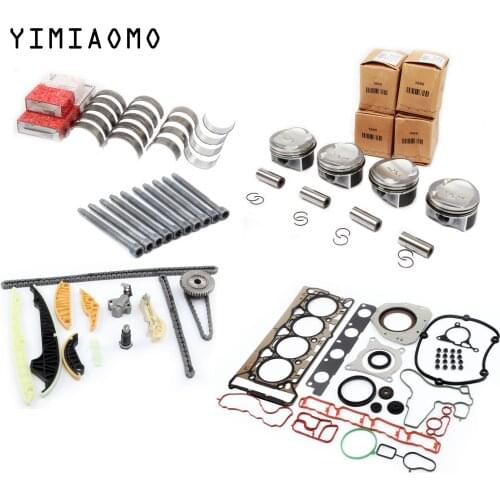 1.8T Engine Overhaul Repair Package 21MM Piston 06H 107 065 BK For Audi A3 A4 A5 TT VW Golf Passat CC Skoda Octavia Superb CDAA