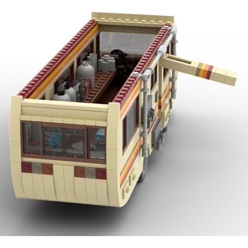 MOC-20606 Drama Breaking Bad RV Classic Walter of White Pinkman Cooking Lab RV High- ideas Building Block Brick Toy Kid Gift