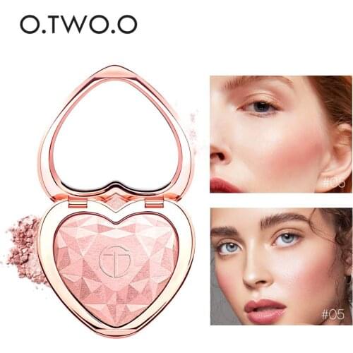 O.TWO.O Shimmer Highlighter Powder Palette Face Contouring Makeup Highlight Face Bronzer Highlighter Brighten Skin 5 Colors