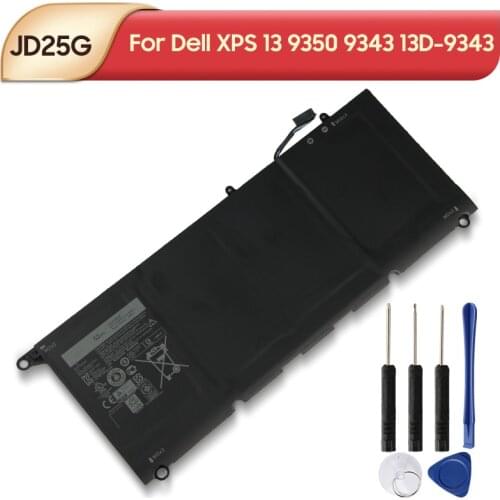 Original Replacement Laptop Battery JD25G JHXPY 90V7W 0N7T6 5K9CP For Dell XPS 13 9350 9343 13D-9343 52Wh Laptop Batteries