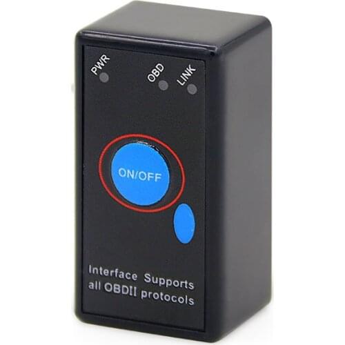 ELM327 V1.5 Cheap chip OBD2 Code Reader Bluetooth-compatible J1850 Power Switch on/off 12V OBDII ELM 327 Diagnostic tool