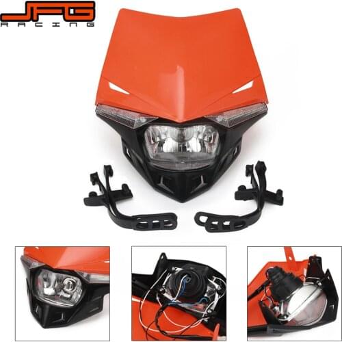 Motorcycle Universal headlight Headlamp Street For KTM EXC EXCF SX XC XCW 125 250 350 450 500 505 520 530 HONDA YAMAHA