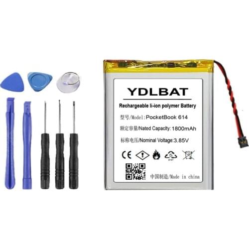 YDLBAT Top 100% New 3.7V 1800mAh FOR E-BOOK PocketBook 614 615 616 624 626 Digma E628 R657 R659 battery