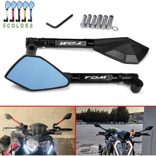 For YAMAHA TDM 850 TDM850 1991-2020 TDM 900 TDM900 2004-2015 Motorcycle CNC Aluminum Mirrors Moto Rearview Mirrors Side Mirrors