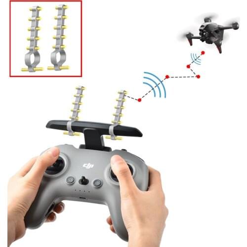 2PCS 5.8GHZ Signal Booster Intensifier Yagi Antenna Range Extender For DJI FPV Remote Control Signal Enhancement Spare Parts