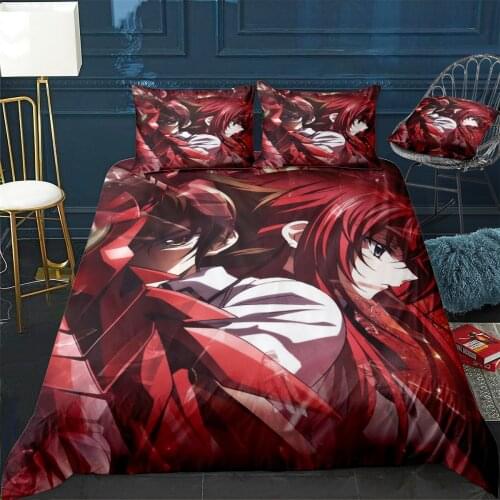High School DxD Duvet Cover Comfortable Quilt Home Decora Design Universal Bedding Set Bedclothes+Pillowcase 3pcs