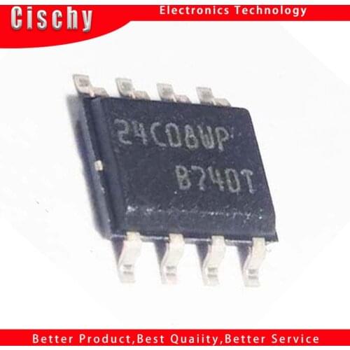 5PCS M24C08 24C08W6 M24C08-WMN6TP 24C08WP SOP8