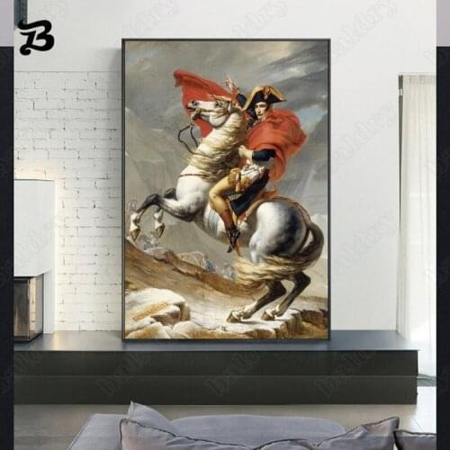 Abstract Portrait Canvas Painting On The Wall Canvas Posters and Prints Classical Napoleon Wall Art Pictures for Living Room