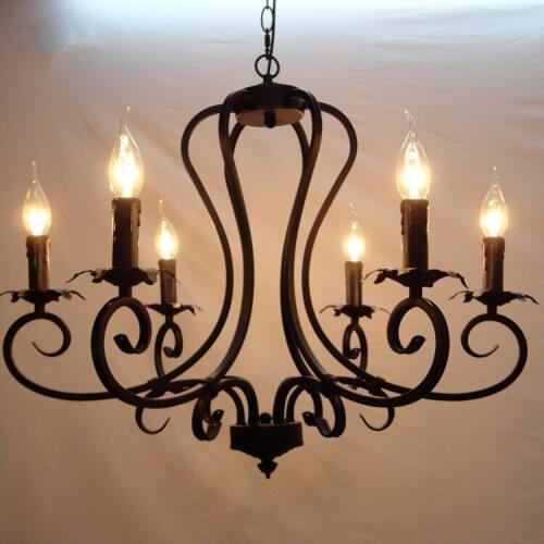 American style lamp pendant chandelier light iron lamp light living room dining room chandelier lighting