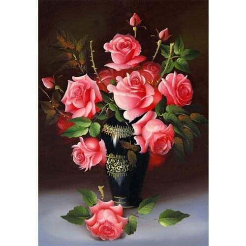 Wine pot glass DIY Crystal full plastic diamond painting embroidery machine glue cross stitch kit art 5Dmosaic square rhinestone